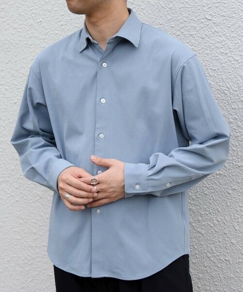 SHIPS / シップス シャツ・ブラウス | SHIPS any:〈吸水速乾〉SORONA(R) ストレッチ ジャージー レギュラーカラー シャツ◆(ライトブルー)