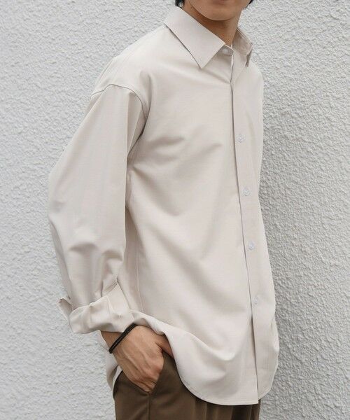 SHIPS / シップス シャツ・ブラウス | SHIPS any:〈洗濯機可能〉ウール混 ベーシック レギュラーカラー シャツ(セットアップ対応)◆(ナチュラル)