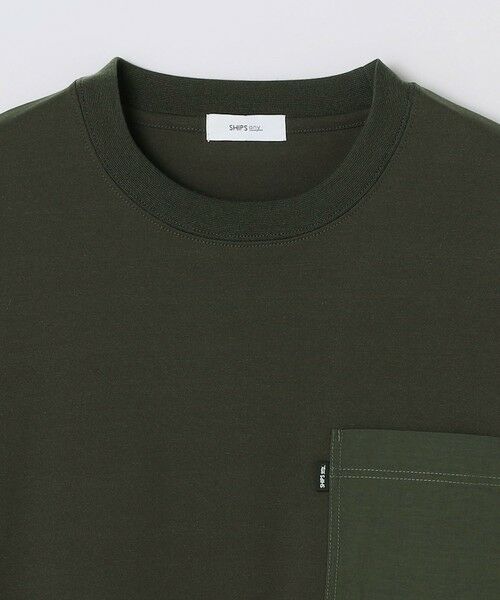 SHIPS / シップス Tシャツ | 【WEB限定】SHIPS any:〈撥水加工〉リラックス ナイロンポケット クルーネック Tシャツ(ロンT)◆ | 詳細15