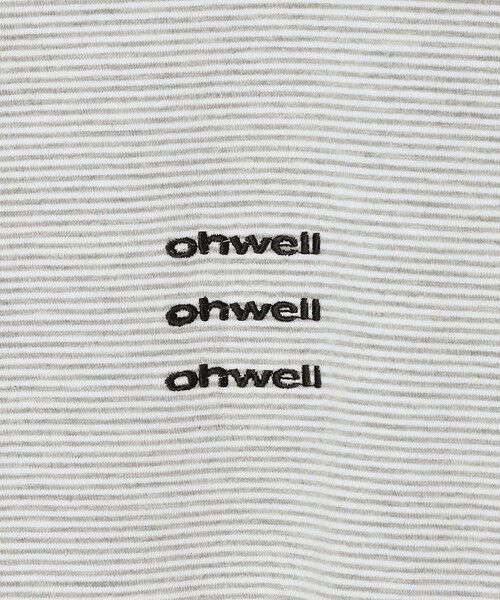 SHIPS / シップス Tシャツ | 【SHIPS any別注】ohwell: ワンポイント ロゴ 刺繍 ボーダー リンガー Tシャツ(ロンT)◆ | 詳細10