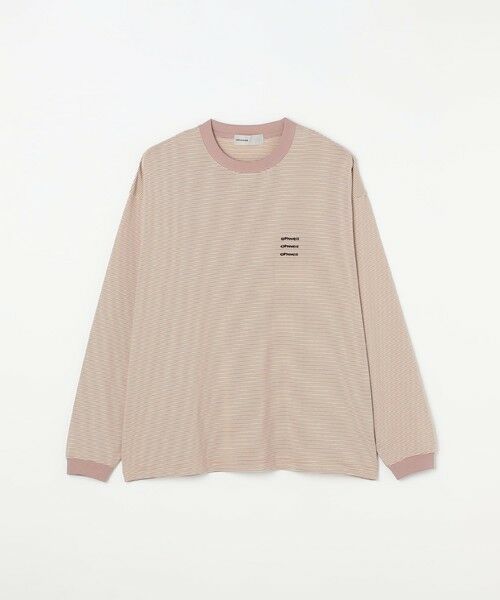 SHIPS / シップス Tシャツ | 【SHIPS any別注】ohwell: ワンポイント ロゴ 刺繍 ボーダー リンガー Tシャツ(ロンT)◆ | 詳細18