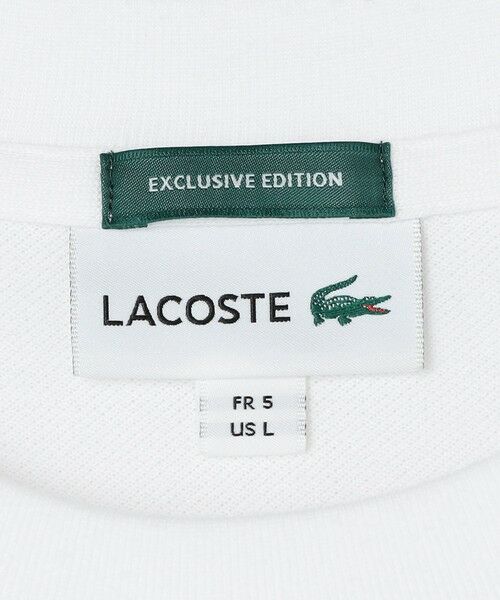 SHIPS / シップス Tシャツ | 【SHIPS any別注】LACOSTE: ワンポイント ピケ クルーネック Tシャツ 26AW (ロンT)◆ | 詳細8