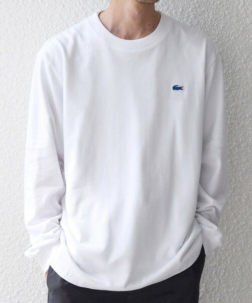 SHIPS / シップス Tシャツ | 【SHIPS any別注】LACOSTE: ワンポイント ピケ クルーネック Tシャツ 26AW (ロンT)◆ | 詳細3