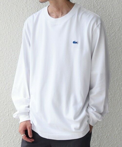 SHIPS / シップス Tシャツ | 【SHIPS any別注】LACOSTE: ワンポイント ピケ クルーネック Tシャツ 26AW (ロンT)◆ | 詳細4