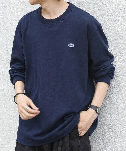 SHIPS / シップス Tシャツ | 【SHIPS any別注】LACOSTE: ワンポイント ピケ クルーネック Tシャツ 26AW (ロンT)◆ | 詳細23