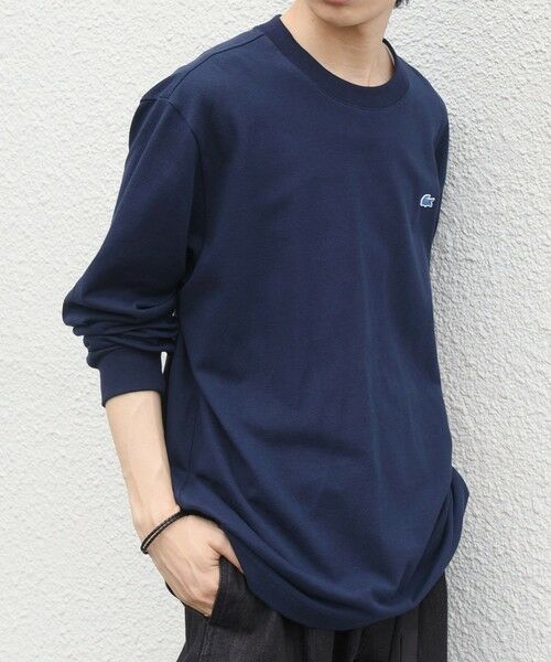 SHIPS / シップス Tシャツ | 【SHIPS any別注】LACOSTE: ワンポイント ピケ クルーネック Tシャツ 26AW (ロンT)◆ | 詳細24