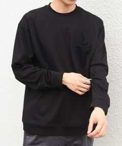 SHIPS / シップス Tシャツ | SHIPS any:〈接触冷感/UVカット〉ソフト スムース リラックス ポケット Tシャツ(ロンT)◆