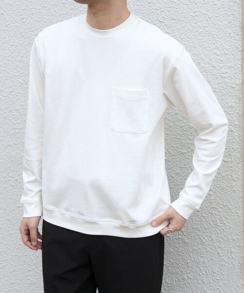 SHIPS / シップス Tシャツ | SHIPS any:〈接触冷感/UVカット〉ソフト スムース リラックス ポケット Tシャツ(ロンT)◆ | 詳細3