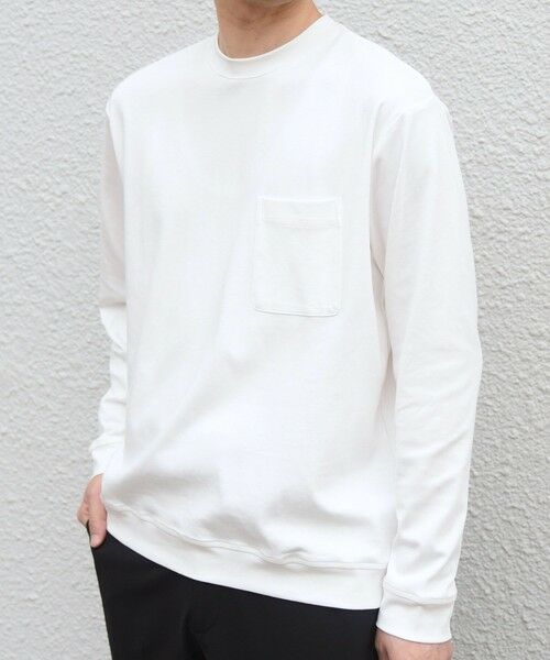 SHIPS / シップス Tシャツ | SHIPS any:〈接触冷感/UVカット〉ソフト スムース リラックス ポケット Tシャツ(ロンT)◆ | 詳細4