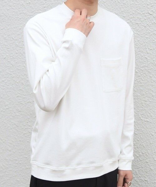 SHIPS / シップス Tシャツ | SHIPS any:〈接触冷感/UVカット〉ソフト スムース リラックス ポケット Tシャツ(ロンT)◆ | 詳細5