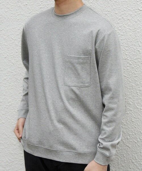 SHIPS / シップス Tシャツ | SHIPS any:〈接触冷感/UVカット〉ソフト スムース リラックス ポケット Tシャツ(ロンT)◆ | 詳細11