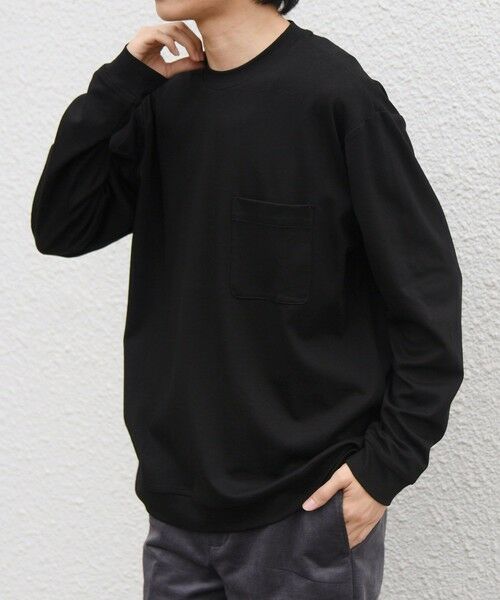 SHIPS / シップス Tシャツ | SHIPS any:〈接触冷感/UVカット〉ソフト スムース リラックス ポケット Tシャツ(ロンT)◆ | 詳細22