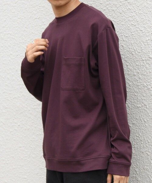 SHIPS / シップス Tシャツ | SHIPS any:〈接触冷感/UVカット〉ソフト スムース リラックス ポケット Tシャツ(ロンT)◆ | 詳細29