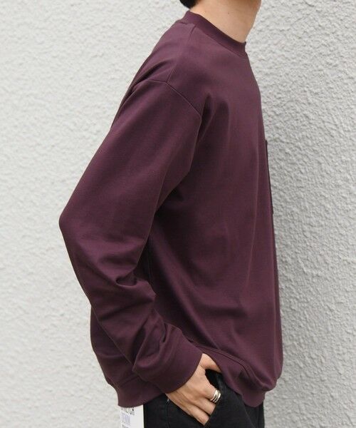 SHIPS / シップス Tシャツ | SHIPS any:〈接触冷感/UVカット〉ソフト スムース リラックス ポケット Tシャツ(ロンT)◆ | 詳細30