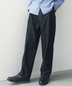 SHIPS / シップス デニムパンツ | SHIPS any:〈洗濯機可能〉ステイカラー デニムライク リラックス パンツ(セットアップ対応)◆