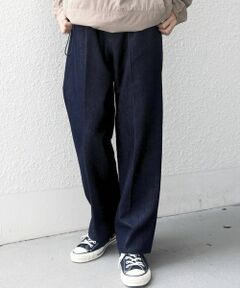 SHIPS / シップス デニムパンツ | SHIPS any:〈洗濯機可能〉ステイカラー デニムライク リラックス パンツ(セットアップ対応)◆