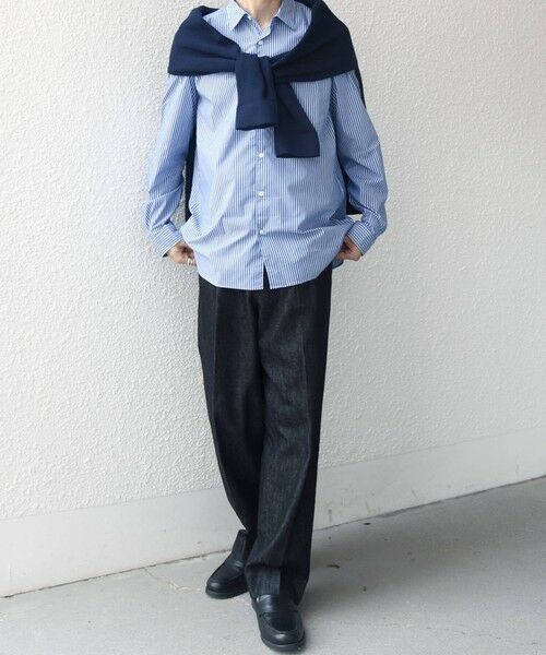 SHIPS / シップス デニムパンツ | SHIPS any:〈洗濯機可能〉ステイカラー デニムライク リラックス パンツ(セットアップ対応)◆ | 詳細1