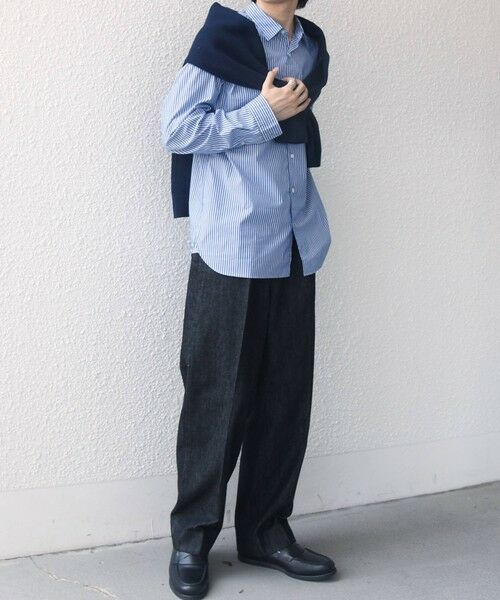 SHIPS / シップス デニムパンツ | SHIPS any:〈洗濯機可能〉ステイカラー デニムライク リラックス パンツ(セットアップ対応)◆ | 詳細2