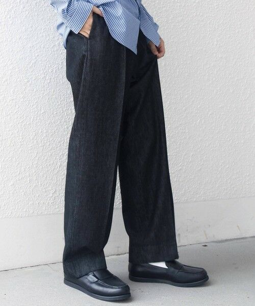 SHIPS / シップス デニムパンツ | SHIPS any:〈洗濯機可能〉ステイカラー デニムライク リラックス パンツ(セットアップ対応)◆ | 詳細4