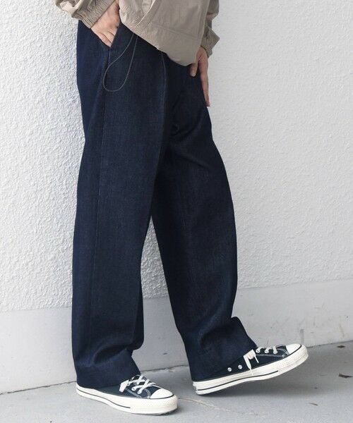 SHIPS / シップス デニムパンツ | SHIPS any:〈洗濯機可能〉ステイカラー デニムライク リラックス パンツ(セットアップ対応)◆ | 詳細13