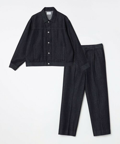 SHIPS / シップス デニムパンツ | SHIPS any:〈洗濯機可能〉ステイカラー デニムライク リラックス パンツ(セットアップ対応)◆ | 詳細24