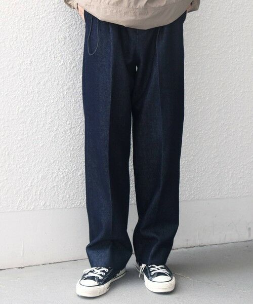SHIPS / シップス デニムパンツ | SHIPS any:〈洗濯機可能〉ステイカラー デニムライク リラックス パンツ(セットアップ対応)◆ | 詳細11