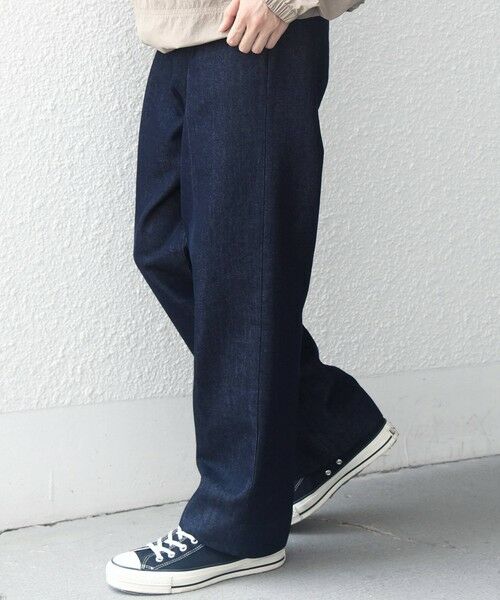 SHIPS / シップス デニムパンツ | SHIPS any:〈洗濯機可能〉ステイカラー デニムライク リラックス パンツ(セットアップ対応)◆ | 詳細12