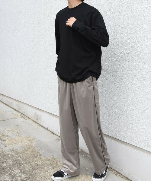 SHIPS / シップス その他パンツ | SHIPS any:〈洗濯機可能〉ポリエステルベロア サイド ライン フリーサイズ リラックス イージー パンツ◆ | 詳細2