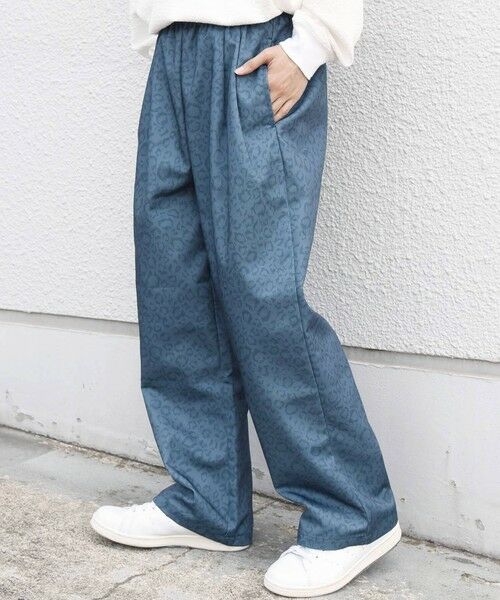 SHIPS / シップス その他パンツ | SHIPS any:〈洗濯機可能〉パターン プリント 2タック イージー パンツ◆(ネイビー)