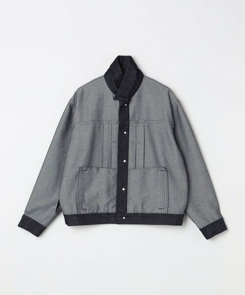 SHIPS / シップス ブルゾン | SHIPS any:〈洗濯機可能〉ステイカラー デニムライク リラックス ブルゾン(セットアップ対応)◆ | 詳細24