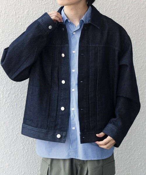 SHIPS / シップス ブルゾン | SHIPS any:〈洗濯機可能〉ステイカラー デニムライク リラックス ブルゾン(セットアップ対応)◆ | 詳細12