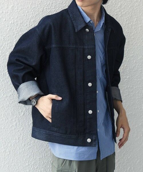 SHIPS / シップス ブルゾン | SHIPS any:〈洗濯機可能〉ステイカラー デニムライク リラックス ブルゾン(セットアップ対応)◆ | 詳細16