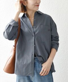 SHIPS / シップス シャツ・ブラウス | 《予約》SHIPS any:〈洗濯機可能〉REFABRISH レギュラー チェック 刺繍 シャツ