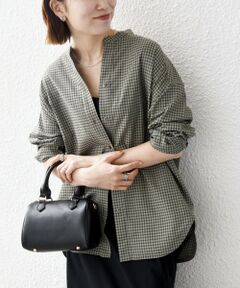 SHIPS / シップス シャツ・ブラウス | 《予約》SHIPS any:〈洗濯機可能〉REFABRISH バンドカラー チェック シャツ