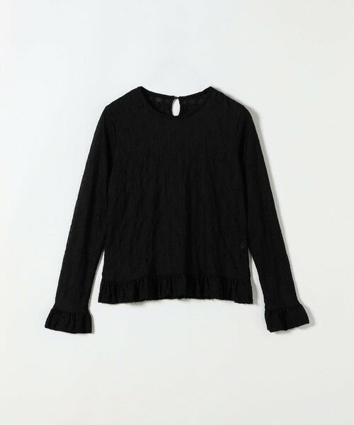 SHIPS / シップス カットソー | 《予約》SHIPS any:〈洗濯機可能〉フラワー レース ジャカード フリル ヘム プルオーバー | 詳細23
