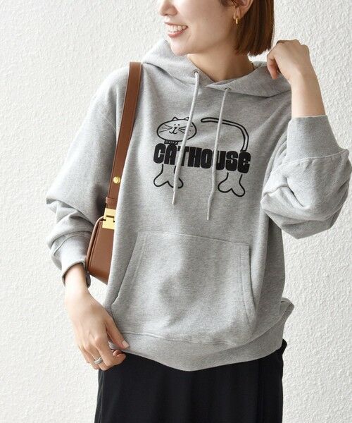 SHIPS / シップス パーカー | 《予約》【SHIPS any別注】THE KNiTS:〈洗濯機可能〉ロゴプリント フーディー | 詳細16