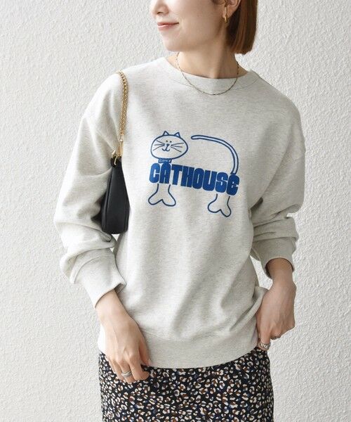 SHIPS / シップス スウェット | 《予約》【SHIPS any別注】THE KNiTS:〈洗濯機可能〉ロゴ プリント スウェット 26AW | 詳細10