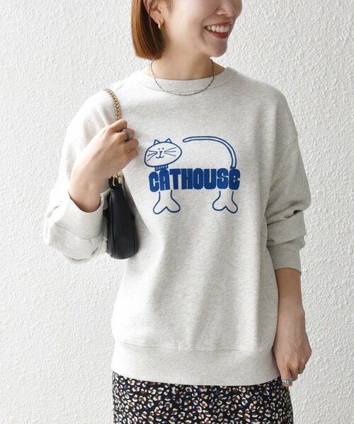 SHIPS / シップス スウェット | 《予約》【SHIPS any別注】THE KNiTS:〈洗濯機可能〉ロゴ プリント スウェット 26AW | 詳細4