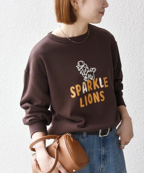 SHIPS / シップス スウェット | 《予約》【SHIPS any別注】THE KNiTS:〈洗濯機可能〉ロゴ プリント スウェット 26AW | 詳細24
