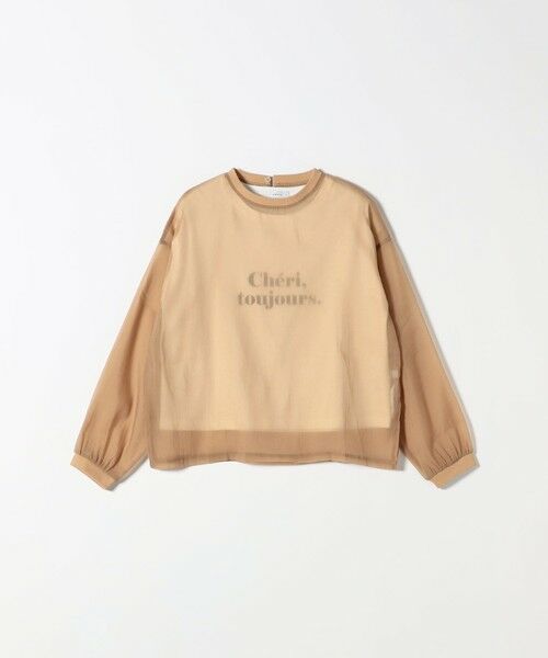 SHIPS / シップス シャツ・ブラウス | 《予約》SHIPS any:〈手洗い可能〉シアー ワイド トップス  × フレンチ ロゴ TEE | 詳細26