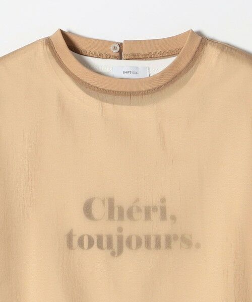 SHIPS / シップス シャツ・ブラウス | 《予約》SHIPS any:〈手洗い可能〉シアー ワイド トップス  × フレンチ ロゴ TEE | 詳細27