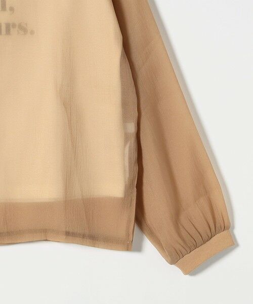 SHIPS / シップス シャツ・ブラウス | 《予約》SHIPS any:〈手洗い可能〉シアー ワイド トップス  × フレンチ ロゴ TEE | 詳細28