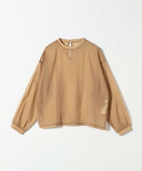 SHIPS / シップス シャツ・ブラウス | 《予約》SHIPS any:〈手洗い可能〉シアー ワイド トップス  × フレンチ ロゴ TEE | 詳細30