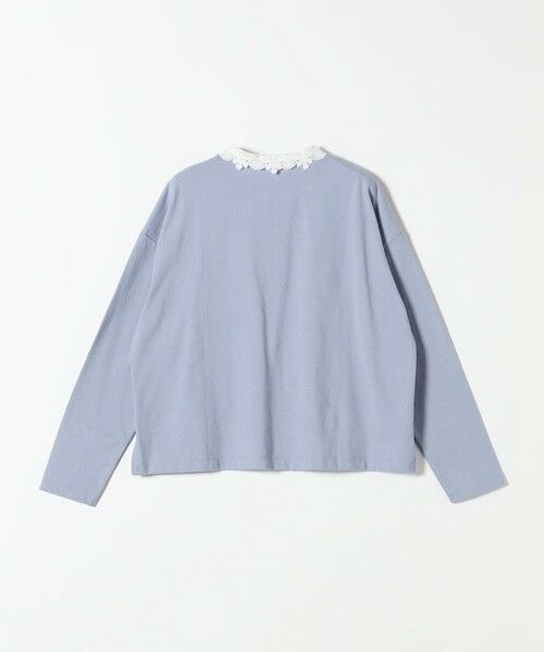 SHIPS / シップス カットソー | 《予約》SHIPS any:〈洗濯機可能〉レース カラー ロングスリーブ ポロ プルオーバー | 詳細24