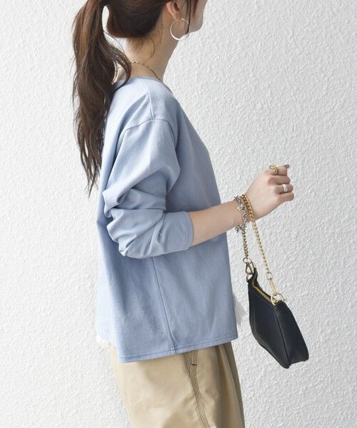 SHIPS / シップス Tシャツ | 《予約》SHIPS any:〈洗濯機可能〉レース ヘム アシンメトリー ロングスリーブ TEE | 詳細17