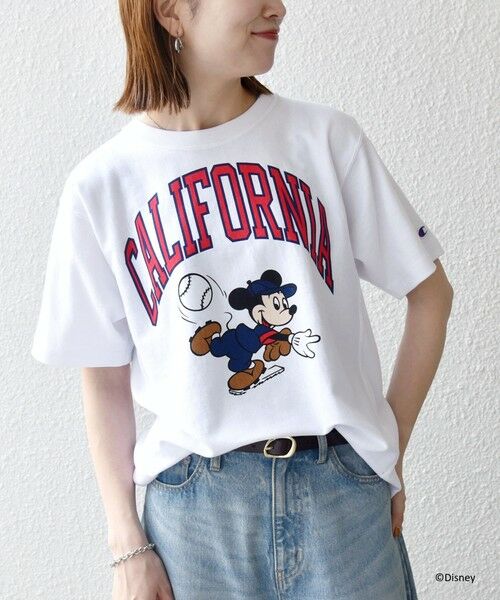 SHIPS / シップス Tシャツ | Champion:〈洗濯機可能〉ディズニー / グラフィック ロゴ ショート スリーブ TEE | 詳細3