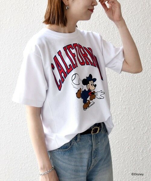 SHIPS / シップス Tシャツ | Champion:〈洗濯機可能〉ディズニー / グラフィック ロゴ ショート スリーブ TEE | 詳細4