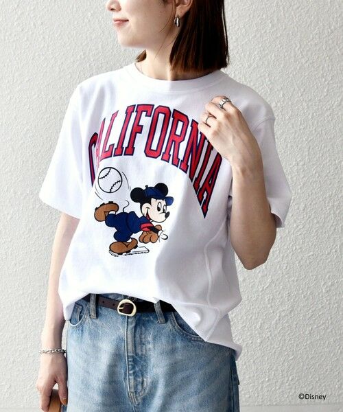 SHIPS / シップス Tシャツ | Champion:〈洗濯機可能〉ディズニー / グラフィック ロゴ ショート スリーブ TEE | 詳細7