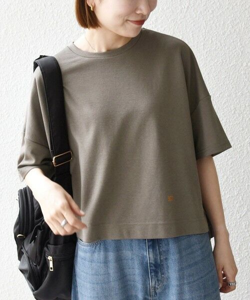 SHIPS / シップス Tシャツ | 《予約》SHIPS any:〈手洗い可能〉リバークロス ハーフ スリーブ ワイド TEE | 詳細3