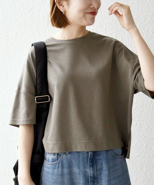 SHIPS / シップス Tシャツ | 《予約》SHIPS any:〈手洗い可能〉リバークロス ハーフ スリーブ ワイド TEE | 詳細4